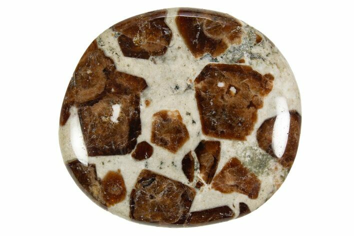 Polished Garnet In Wollastonite Stone - Namibia #343966